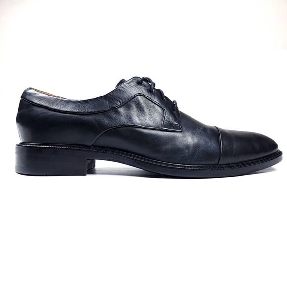 NEW Cole Haan Warren Classy Black Calfskin Leather Cap Toe Oxford Dress Shoes main image 9